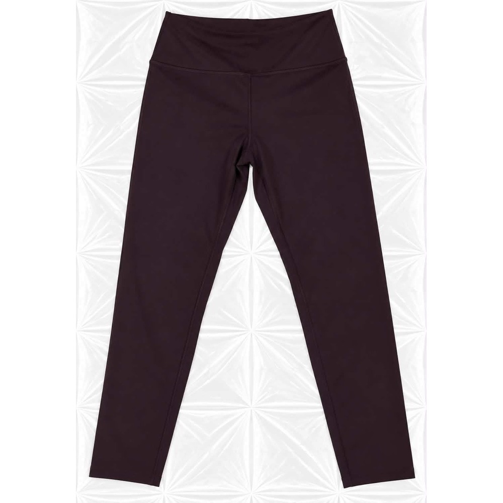Balance Collection Women's Leggings Size L Dark Brown High Rise Full Length